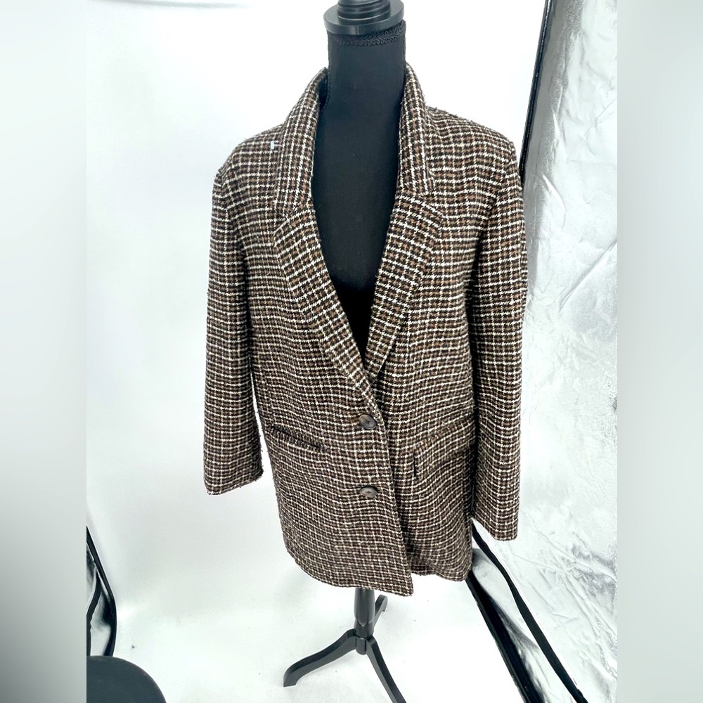 Plaid Boyfriend Blazer Jacket Old Navy